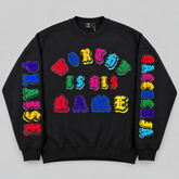 WORTHY IS HIS NAME | PREMIUM OVERSIZED CHENILLE SWEATSHIRT - SIDE POCKETS