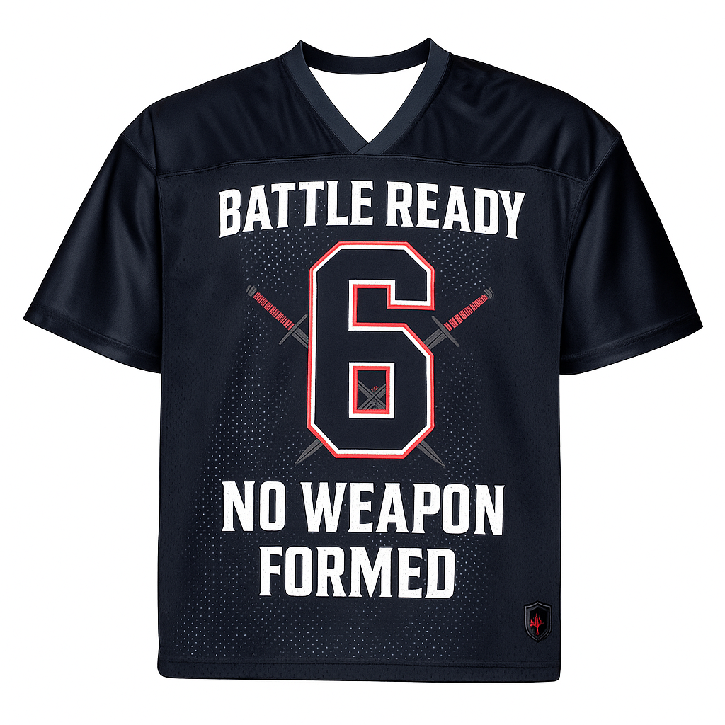 Battle Ready Oversized Jersey – “Full Armor” Edition - BLACK