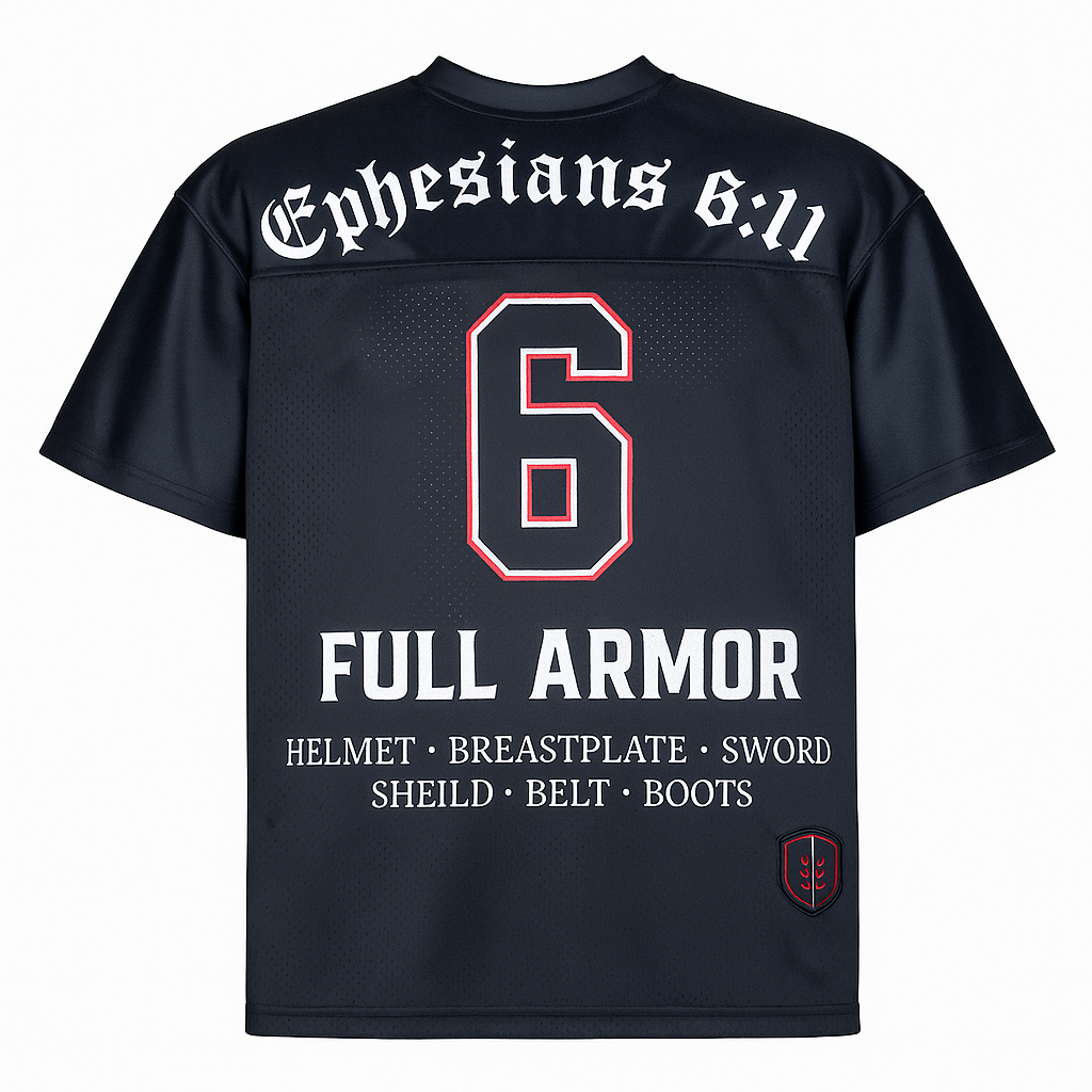 Battle Ready Oversized Jersey – “Full Armor” Edition - BLACK