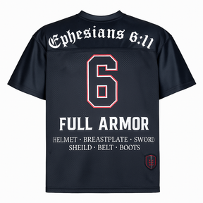 Battle Ready Oversized Jersey – “Full Armor” Edition - BLACK