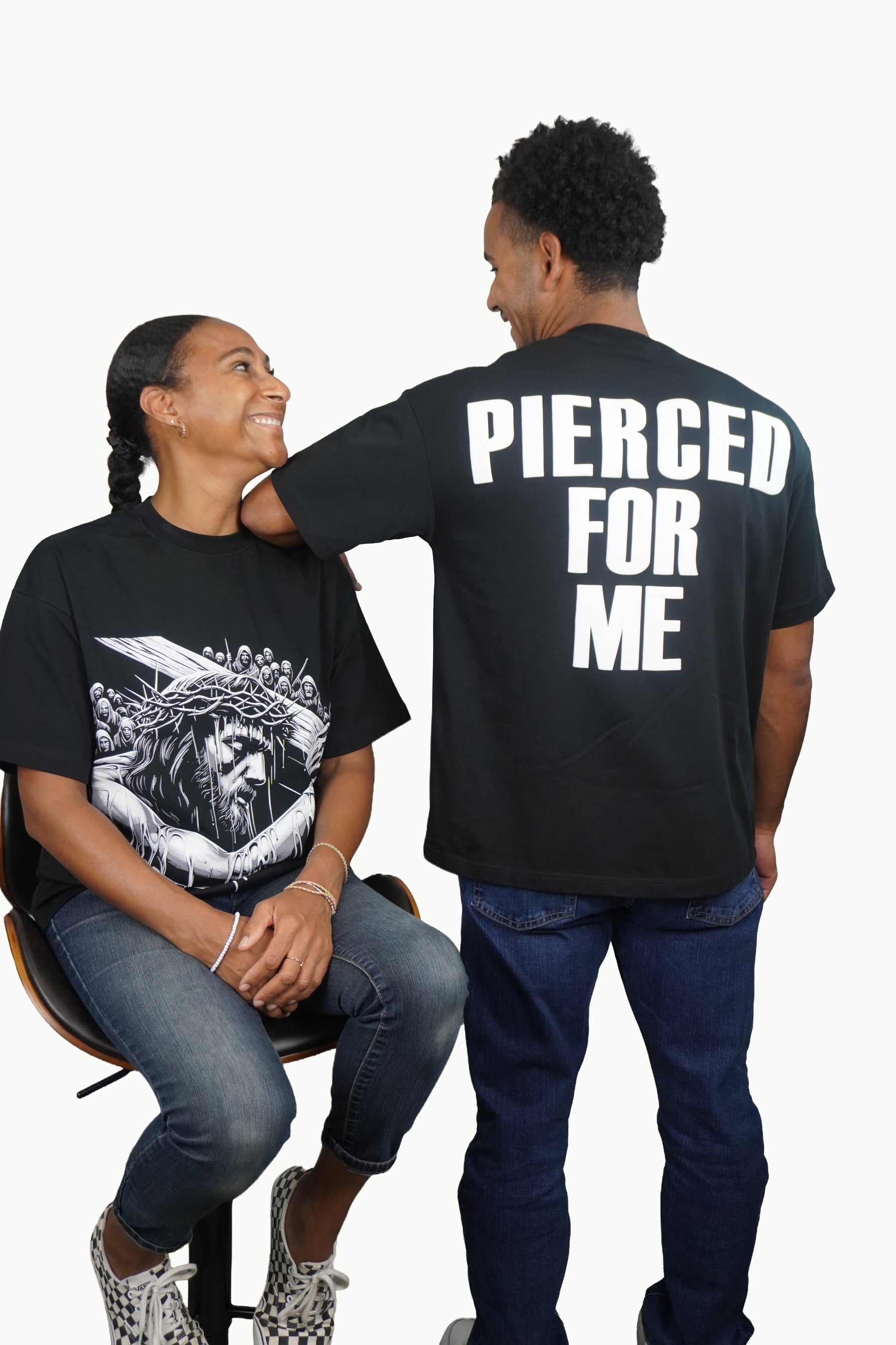 PIERCED FOR ME — CROWNED CROSS PREMIUM TEE