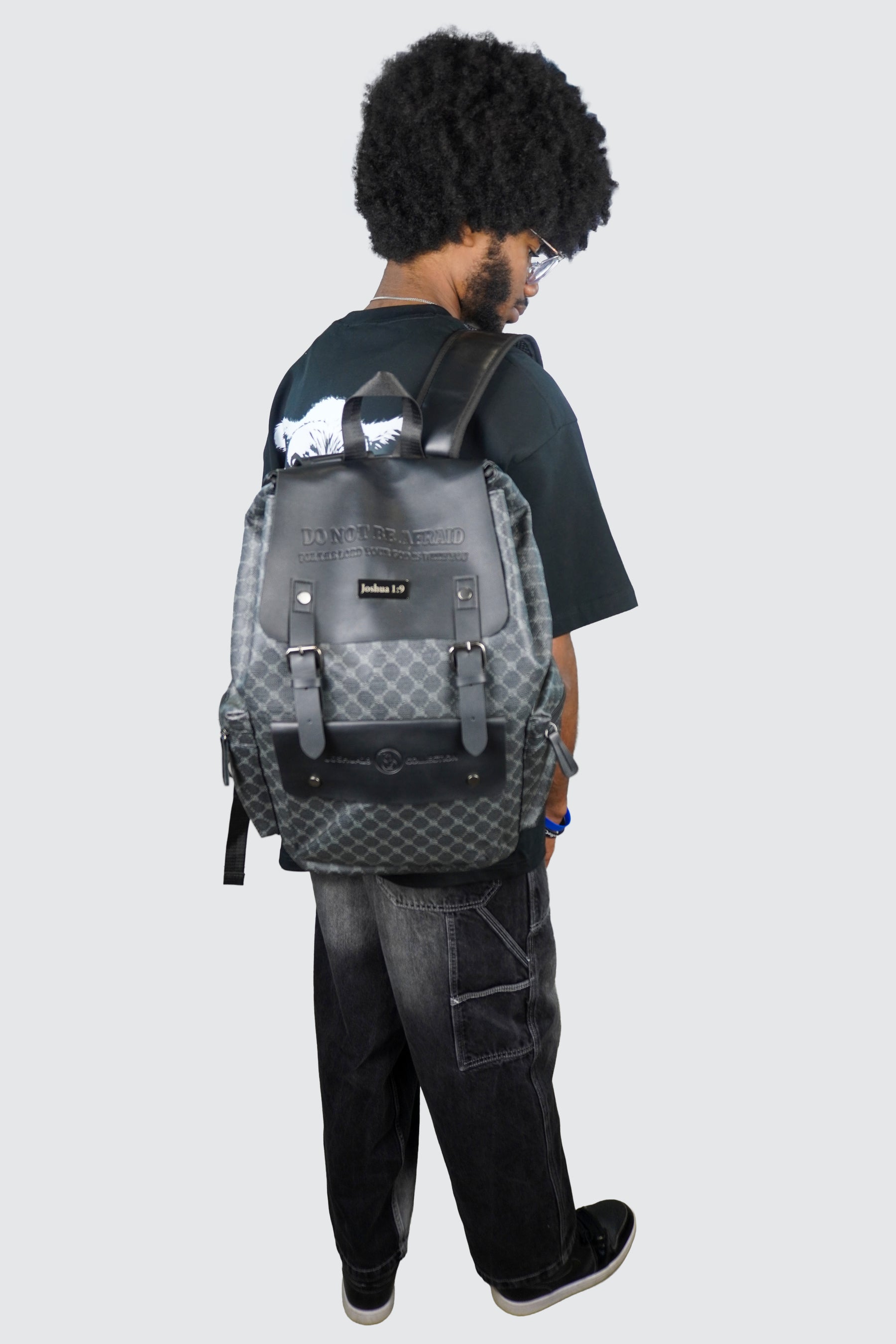 JOSHUA 1:9 — “DO NOT BE AFRAID” PREMIUM BACKPACK - BLACK