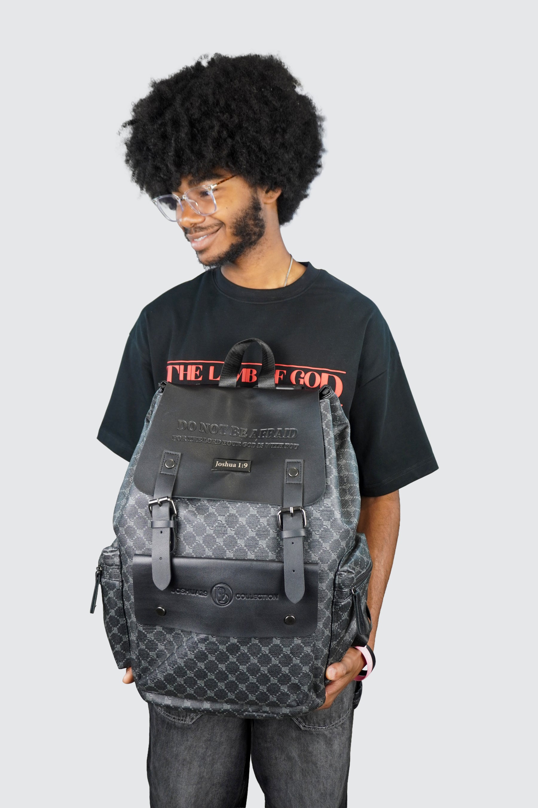 JOSHUA 1:9 — “DO NOT BE AFRAID” PREMIUM BACKPACK - BLACK