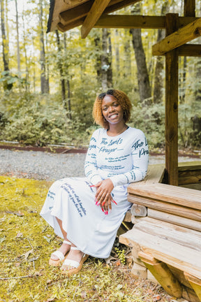 The Lord's Prayer I Premium Long Sleeve Midi Dress