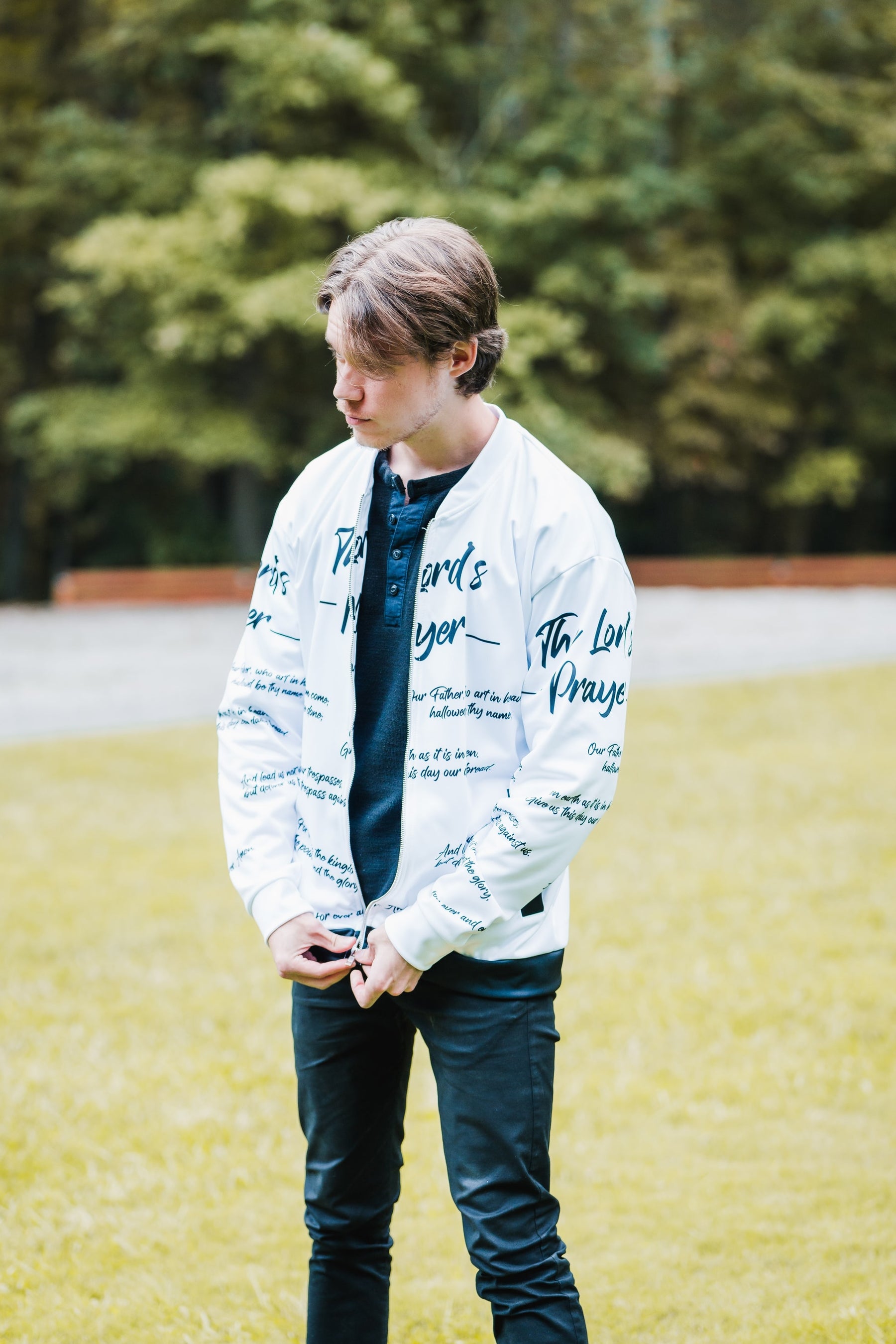 THE LORD'S PRAYER I UNISEX BOMBER JACKET