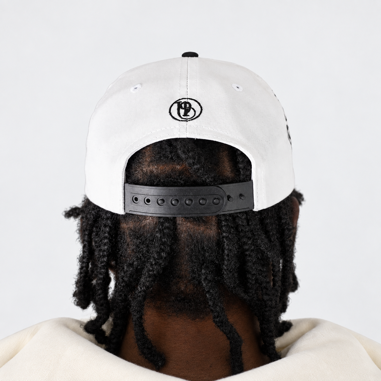 COVERED Premium Snapback Cap | White & Black