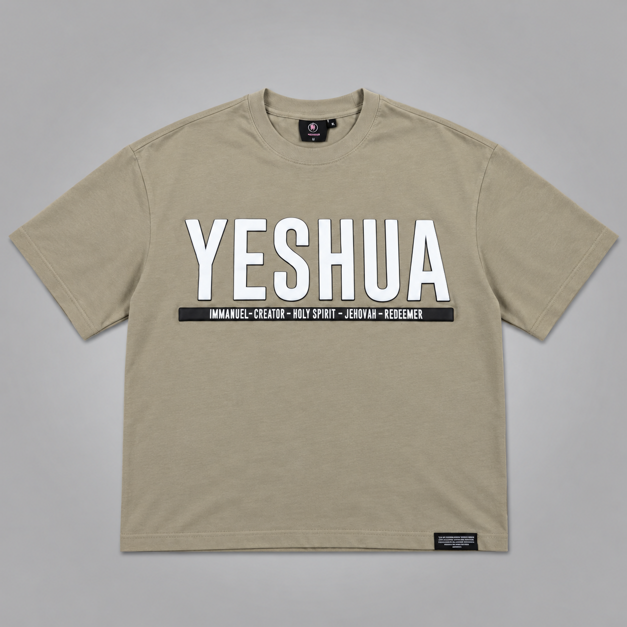 YESHUA | Signature 3D Puff Print Oversized Tee