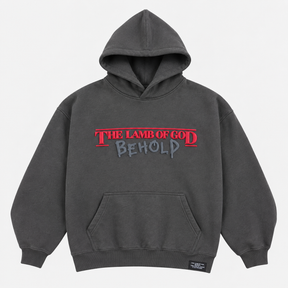 LAMB OF GOD™ — SIGNATURE 3D PUFF FULL FLEECE HOODIE l GRAY