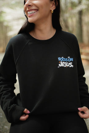 FOCUS ON JESUS I UNISEX PREMIUM SWEATSHIRT