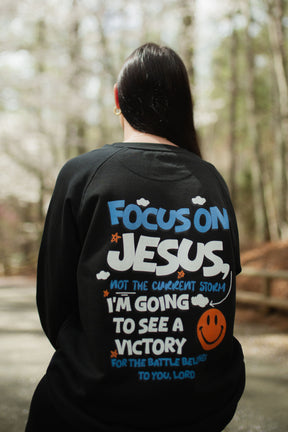 FOCUS ON JESUS I UNISEX PREMIUM SWEATSHIRT