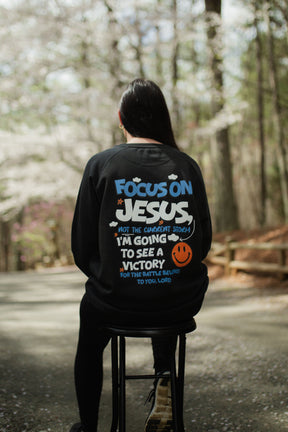 FOCUS ON JESUS I UNISEX PREMIUM SWEATSHIRT