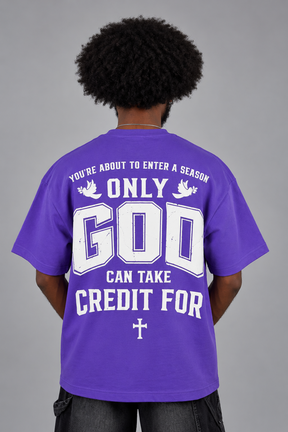 ONLY GOD | Signature 3D Puff Print Oversized Tee