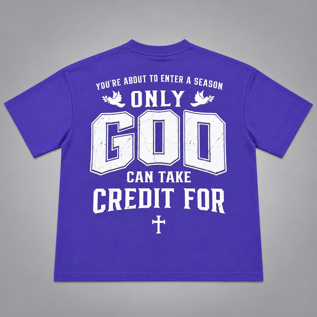 ONLY GOD | Signature 3D Puff Print Oversized Tee