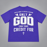 ONLY GOD | Signature 3D Puff Print Oversized Tee
