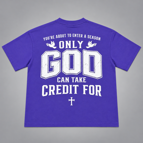 ONLY GOD | Signature 3D Puff Print Oversized Tee
