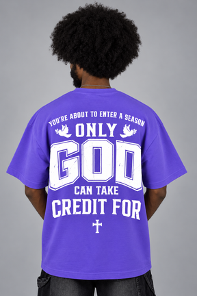 ONLY GOD | Signature 3D Puff Print Oversized Tee