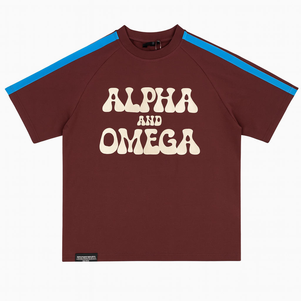 ALPHA AND OMEGA – Unisex Premium Oversized 3D Puff Print T-Shirt