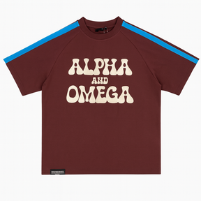 ALPHA AND OMEGA – Unisex Premium Oversized 3D Puff Print T-Shirt