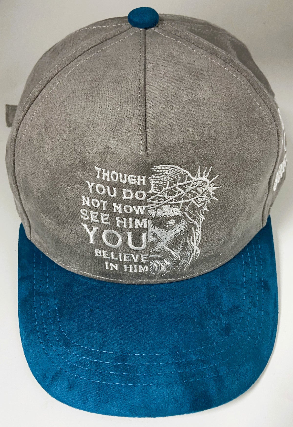 JESUS I BELIEVE – Premium Suede Embroidered Baseball Hat