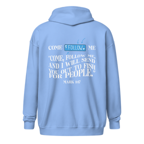 FOLLOW ME I UNISEX HEAVY BLEND ZIP HOODIE