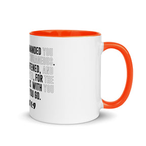Joshua 1:9 I Mug with Color Inside